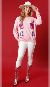 Sequin Embroidered Nutcracker Sweatshirt