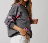 NashVegas Sequin Boots Sweatshirt