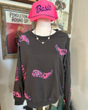 NashVegas Sequin Boots Sweatshirt