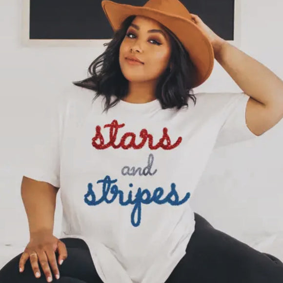 Stars & Stripes Tinsel Tee