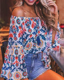 Floral Belle Off the Shoulder Top